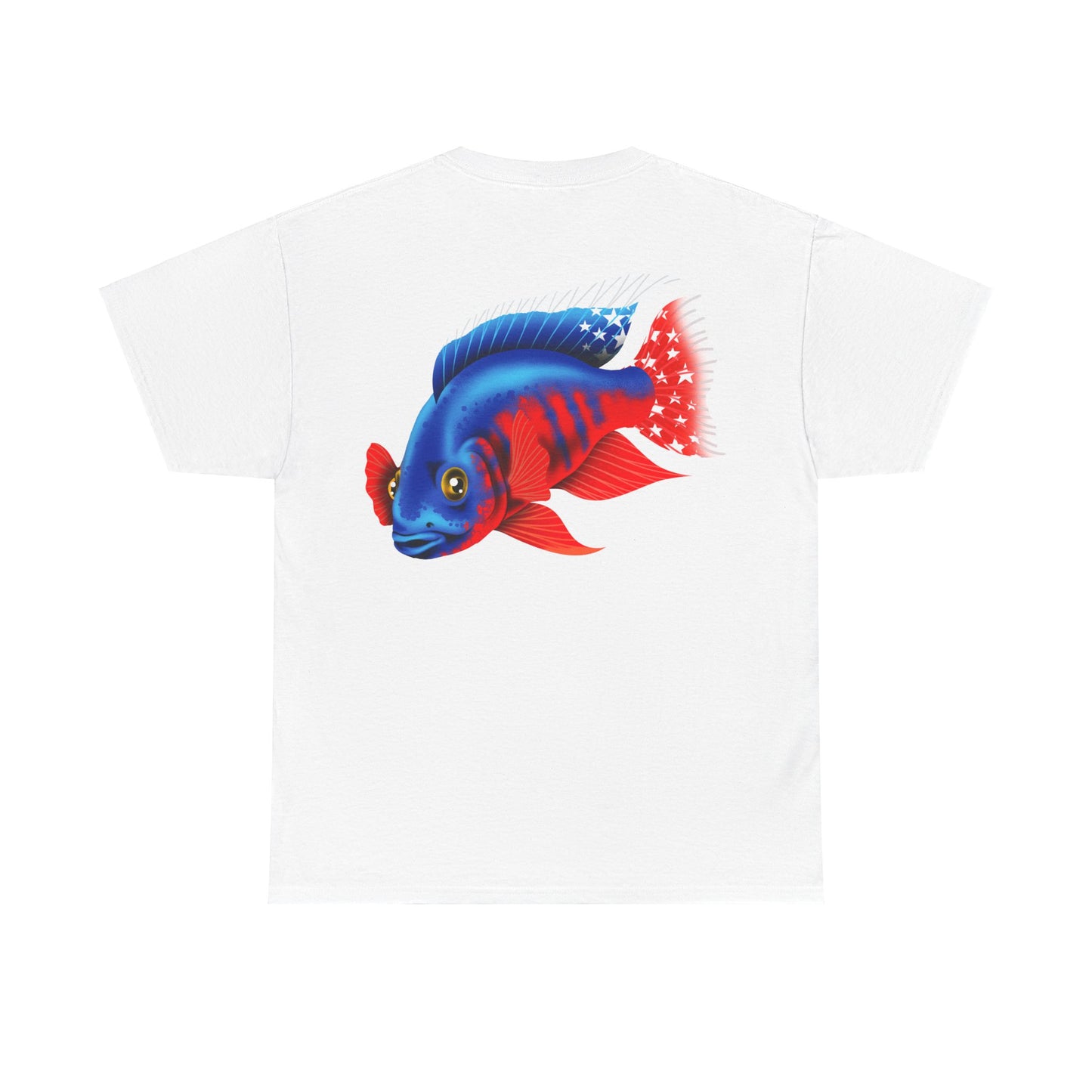 COBYSEAGRAM American Flag Cichlid Tee Shirt