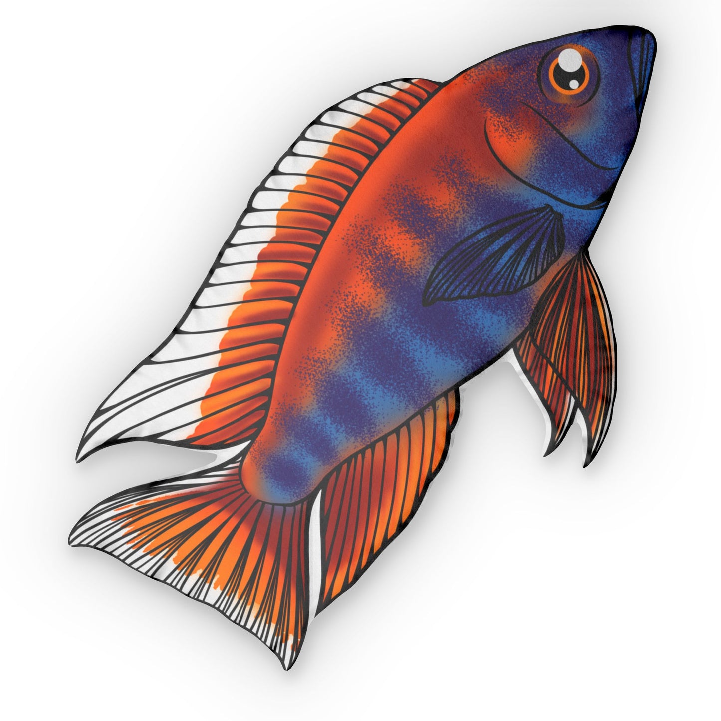 Red Eureka Cichlid Pillow