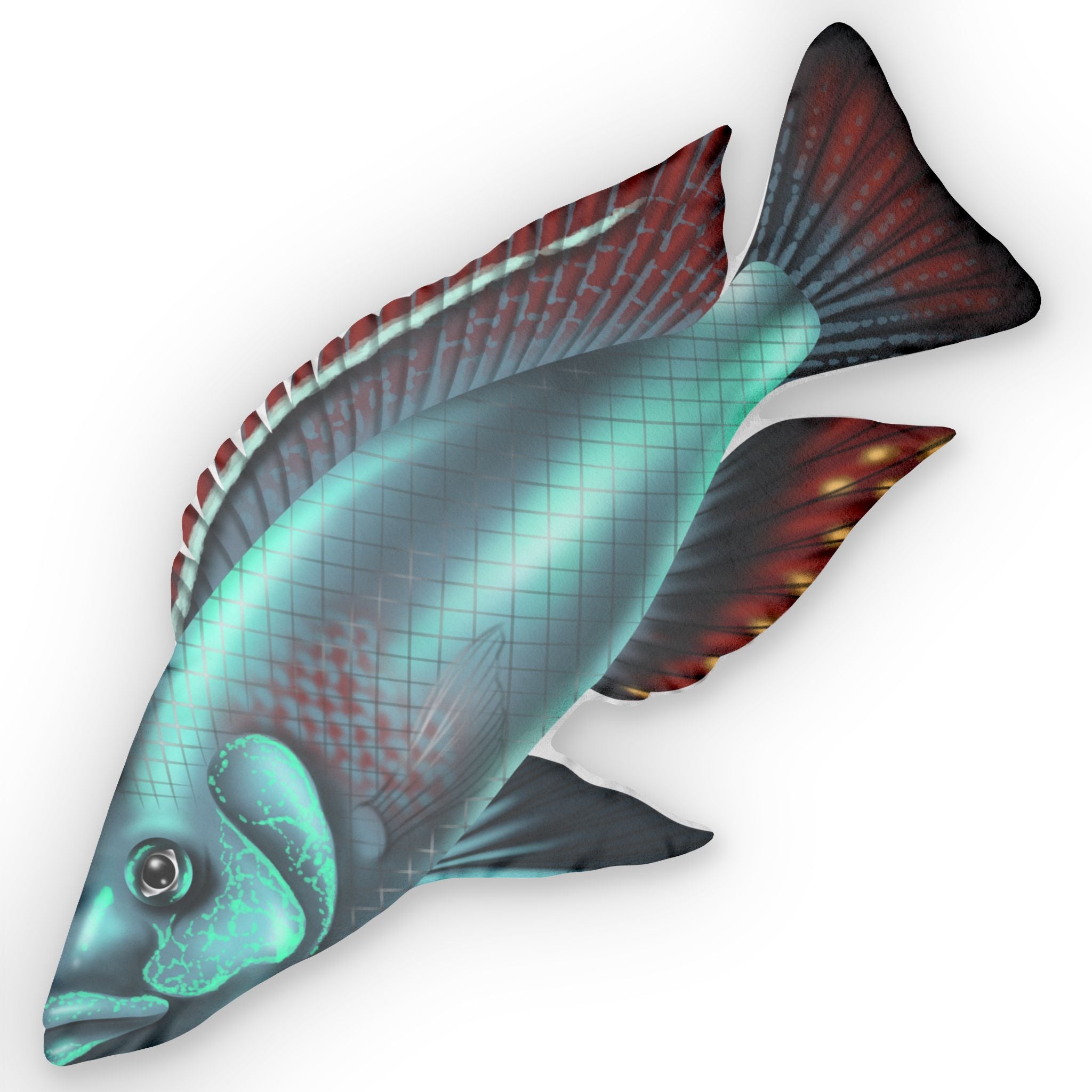 Dimidiochromis Strigatus Hap Cichlid Pillow