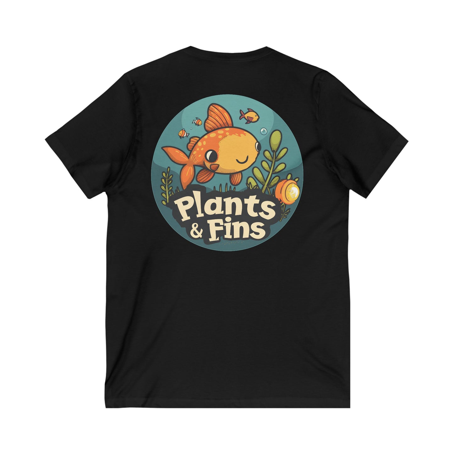 Plants N Fins V-Neck Tee