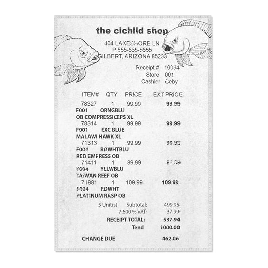 Cichlid Receipt Rug