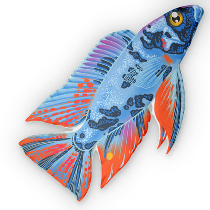 OB Blueberry Fryeri Cichlid Pillow