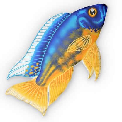 Lake Malawi Midnight Cichlid Pillow