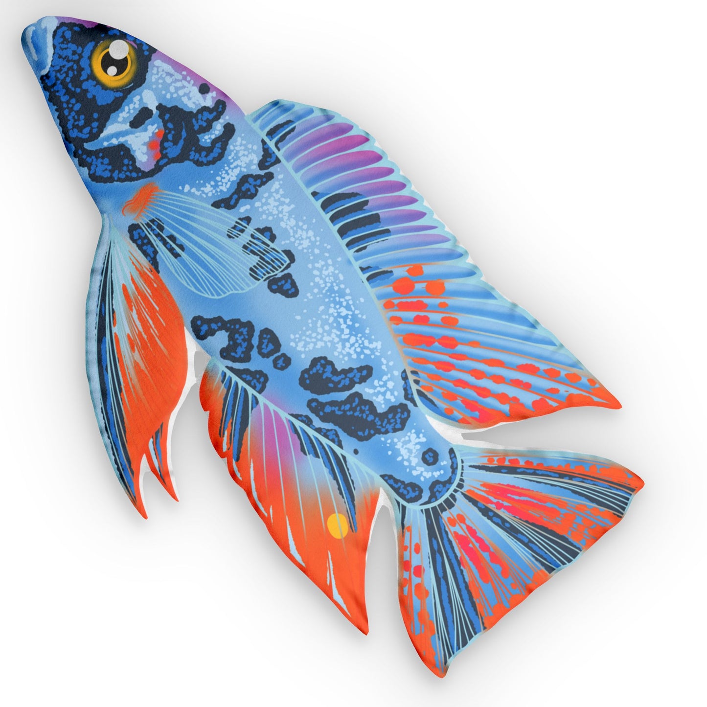 OB Blueberry Fryeri Cichlid Pillow