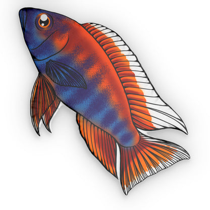 Red Eureka Cichlid Pillow