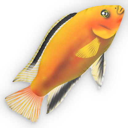 Yellow Lab Mbuna Cichlid Pillow